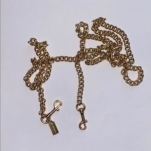 Coach Bag Gold Chain Strap with Clasp 46”